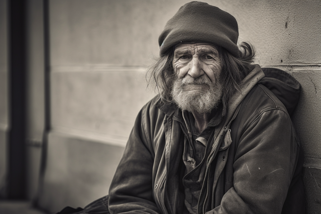 homeless man